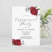 Invitation de la partie d'engagement florale de la (Debout devant)