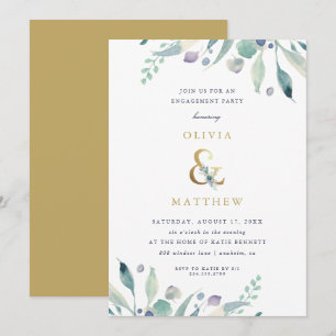 Invitation de la partie d'engagement florale de lu