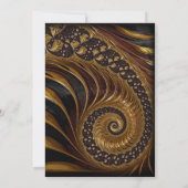 Invitation de la partie d'engagement fractée en or (Dos)