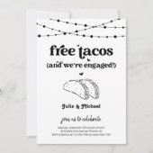 Invitation de la partie d'engagement gratuit Taco  (Devant)