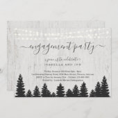 Invitation de la partie d'engagement | Hiver rusti (Devant / Derrière)