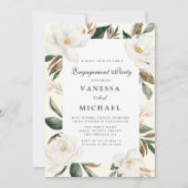 invitation de la partie d'engagement magnolia mode (Devant)