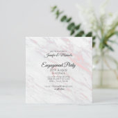 Invitation de la partie d'engagement Marbre rose e (Debout devant)
