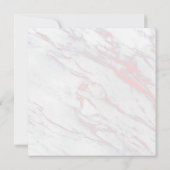 Invitation de la partie d'engagement Marbre rose e (Dos)