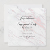 Invitation de la partie d'engagement Marbre rose e (Devant)