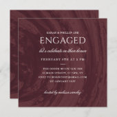 Invitation de la partie d'engagement marbrée - Rou (Devant / Derrière)