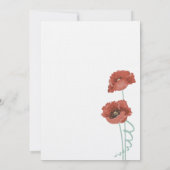 Invitation de la partie d'engagement Mariage Red P (Dos)