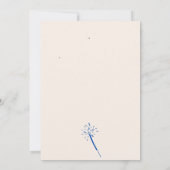 Invitation de la partie d'engagement moderne Blue  (Dos)