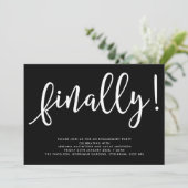 Invitation de la partie d'engagement Monochrome (Debout devant)