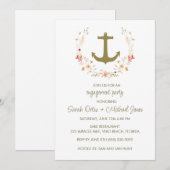 Invitation de la partie d'engagement nautique roma (Devant / Derrière)