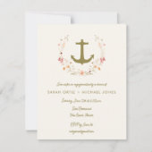 Invitation de la partie d'engagement nautique roma (Devant)