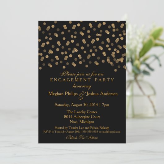 Invitation de la partie d'engagement Parties scint (Debout devant)
