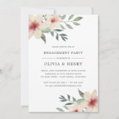 Invitation de la partie d'engagement Peach Blossom (Devant)