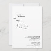 Invitation de la partie d'engagement photo classiq (Devant)