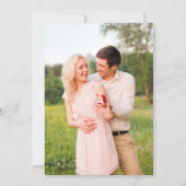 Invitation de la partie d'engagement photo et cham (Dos)