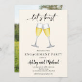 Invitation de la partie d'engagement photo et cham (Devant / Derrière)