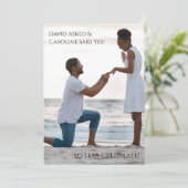 invitation de la partie d'engagement photo simple (Debout devant)