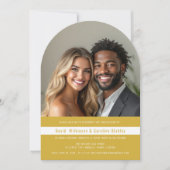 invitation de la partie d'engagement photo simple  (Devant)