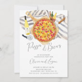 Invitation de la partie d'engagement Pizza & Brew (Devant)