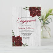 Invitation de la partie d'engagement Roses rouges  (Debout devant)