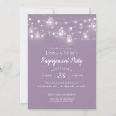Invitation de la partie d'engagement Rustic String (Devant)