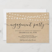 Invitation de la partie d'engagement rustique (Devant)