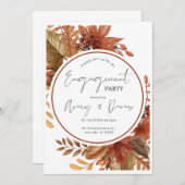 Invitation de la partie d'engagement rustique, imp (Devant / Derrière)