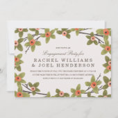 Invitation de la partie d'engagement Spring Buds (Devant)