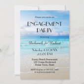 Invitation de la partie d'engagement sur la plage  (Devant)