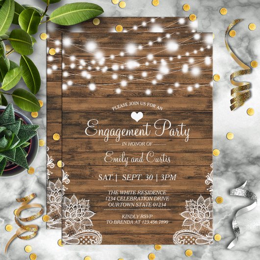 Invitation de la partie d'engagement sur le bois e