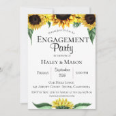 Invitation de la partie d'engagement sur les champ (Devant)