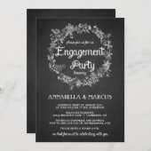 Invitation de la partie d'engagement - tableau de (Devant / Derrière)