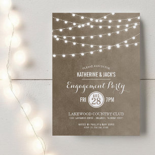 Invitation de la partie d'engagement Taupe String 