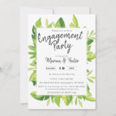 Invitation de la partie d'engagement tropicale de  (Devant)