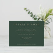 Invitation de la partie d'engagement vert moderne (Debout devant)