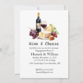 Invitation de la partie d'engagement Vin & Fromage (Devant)