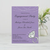 Invitation de la partie d'engagement violet (Debout devant)