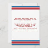 Invitation de la partie d'envoi du déploiement mil (Dos)