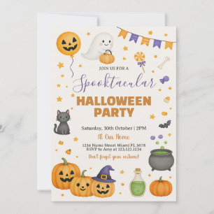 Invitation de la partie d'Halloween Spooktacular