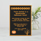 Invitation de la partie d'Halloween Spooktacular (Debout devant)
