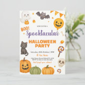 Invitation de la partie d'Halloween Spooktacular (Debout devant)