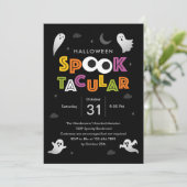 Invitation de la partie d'Halloween Spooktacular (Debout devant)