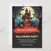 Invitation de la partie d'Halloween Spooktacular (Devant)