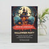 Invitation de la partie d'Halloween Spooktacular (Debout devant)