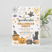 Invitation de la partie d'Halloween Spooktacular (Debout devant)