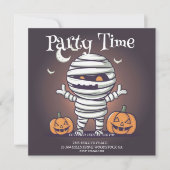 Invitation de la partie d'illustration de maman mi (Devant)