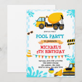 Invitation de la partie du pool de construction (Devant / Derrière)