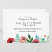 Invitation de la partie Engagement Fleurs d'aquare (Devant / Derrière)
