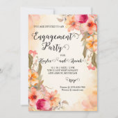 Invitation de la partie Engagement Fleurs d'automn (Devant)