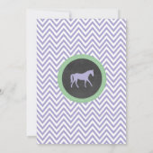 Invitation de la partie équitation Purple Pony Inv (Dos)